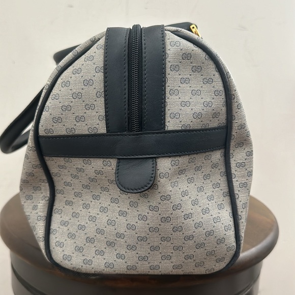 Authentic Vintage Gucci Interlocking GG Monogram Micro Guccissima Boston Doctor - Picture 3 of 10